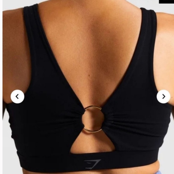 (XS) Whitney Simmons x Gymshark Sports Bra Black Extra Small - Picture 3 of 13
